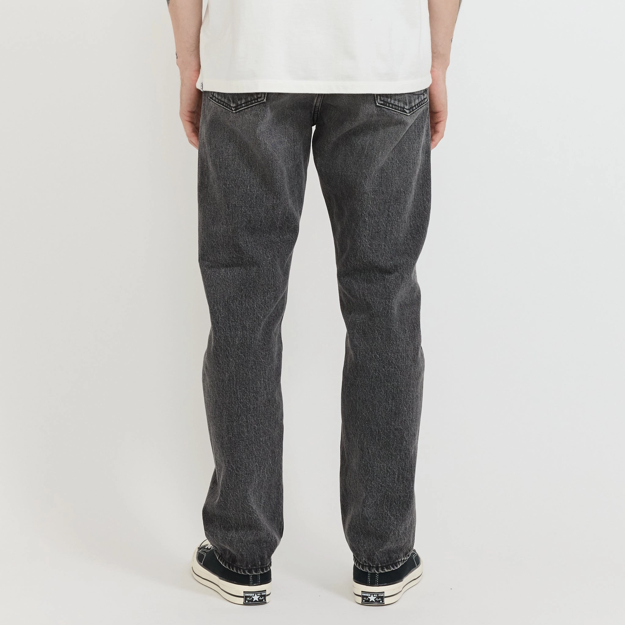 105 90's Black Denim Stone Wash Fit For Life