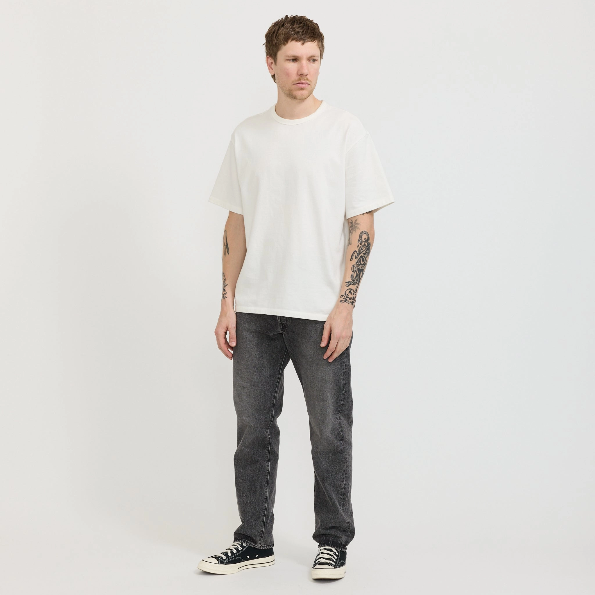 105 90's Black Denim Stone Wash Fall Outfit Active Friendly