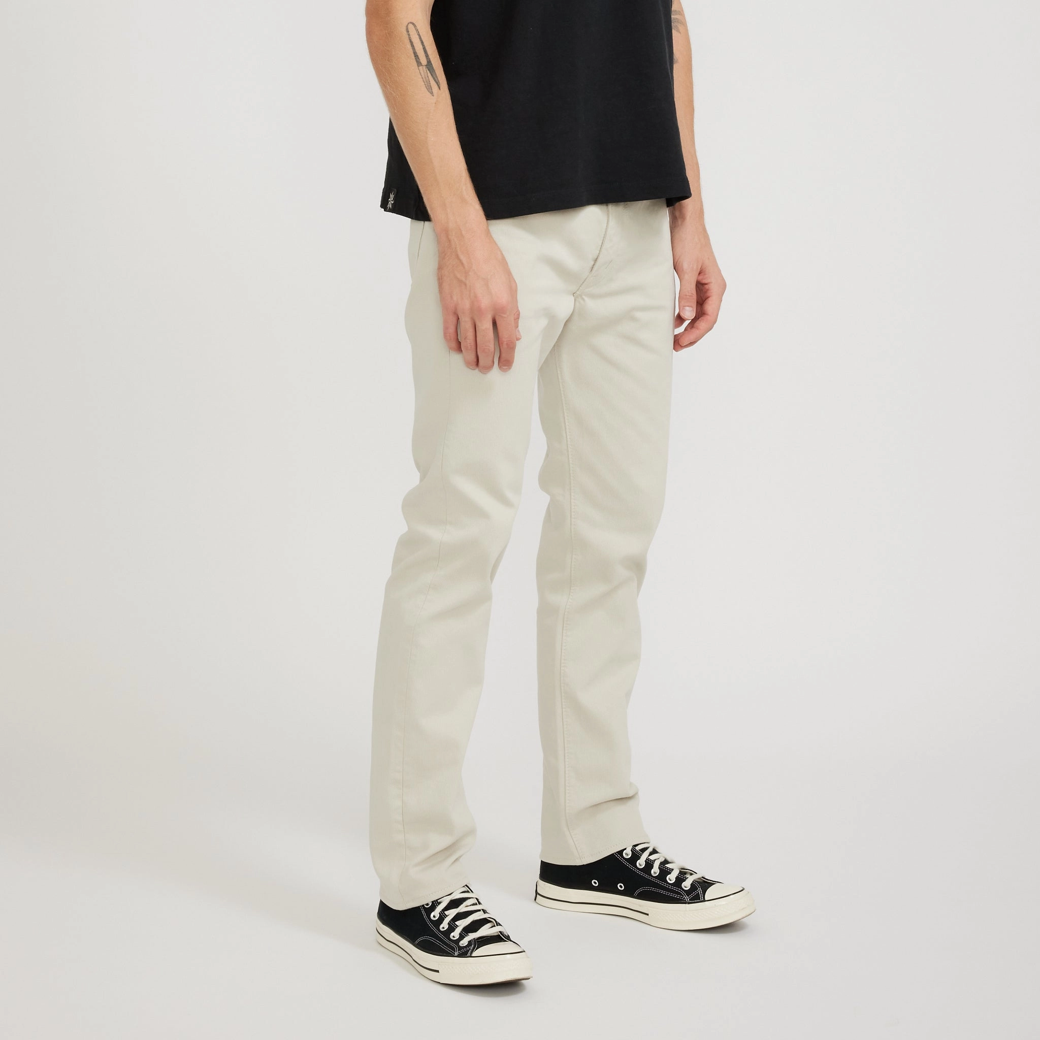 Eco Friendly Fashion Lover Morning Stroll 107 Ivy Fit Cotton Pique Pants Ivory