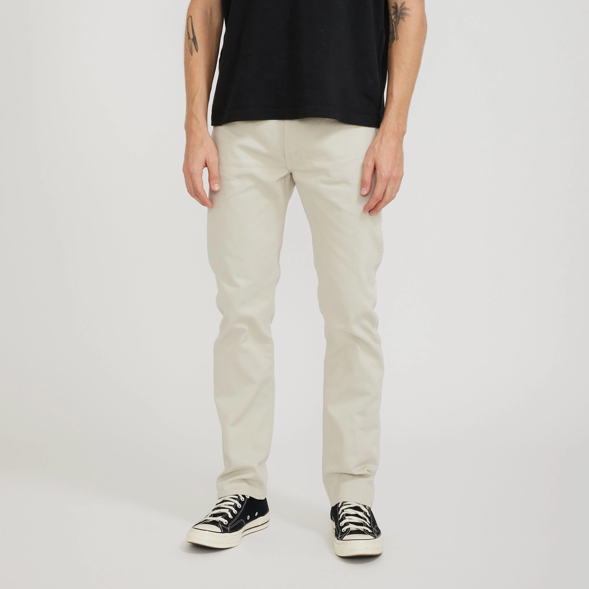 107 Ivy Fit Cotton Pique Pants Ivory Movement Friendly