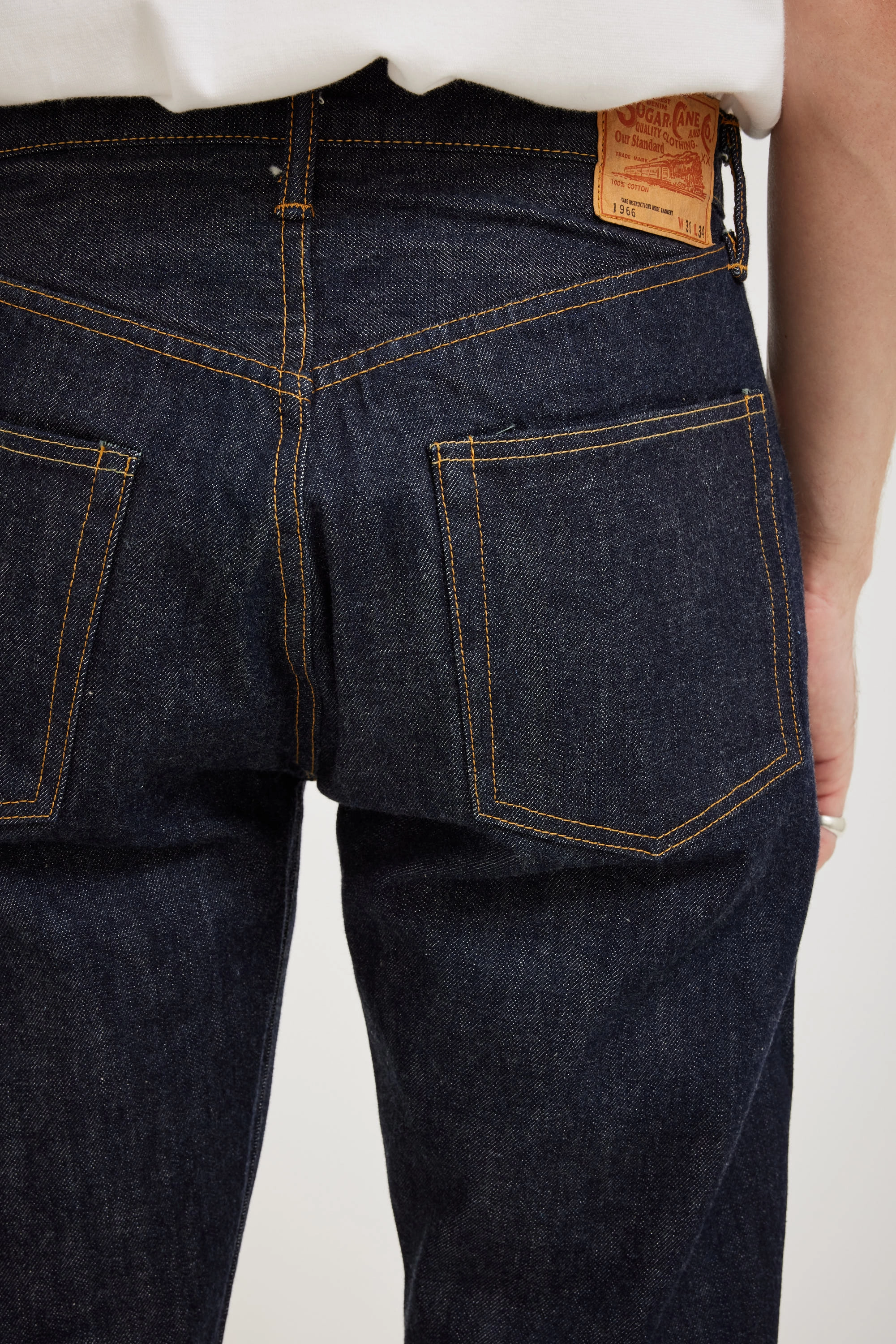 1966 Model 14oz Denim One Wash Moisture Wicking Inner Layer