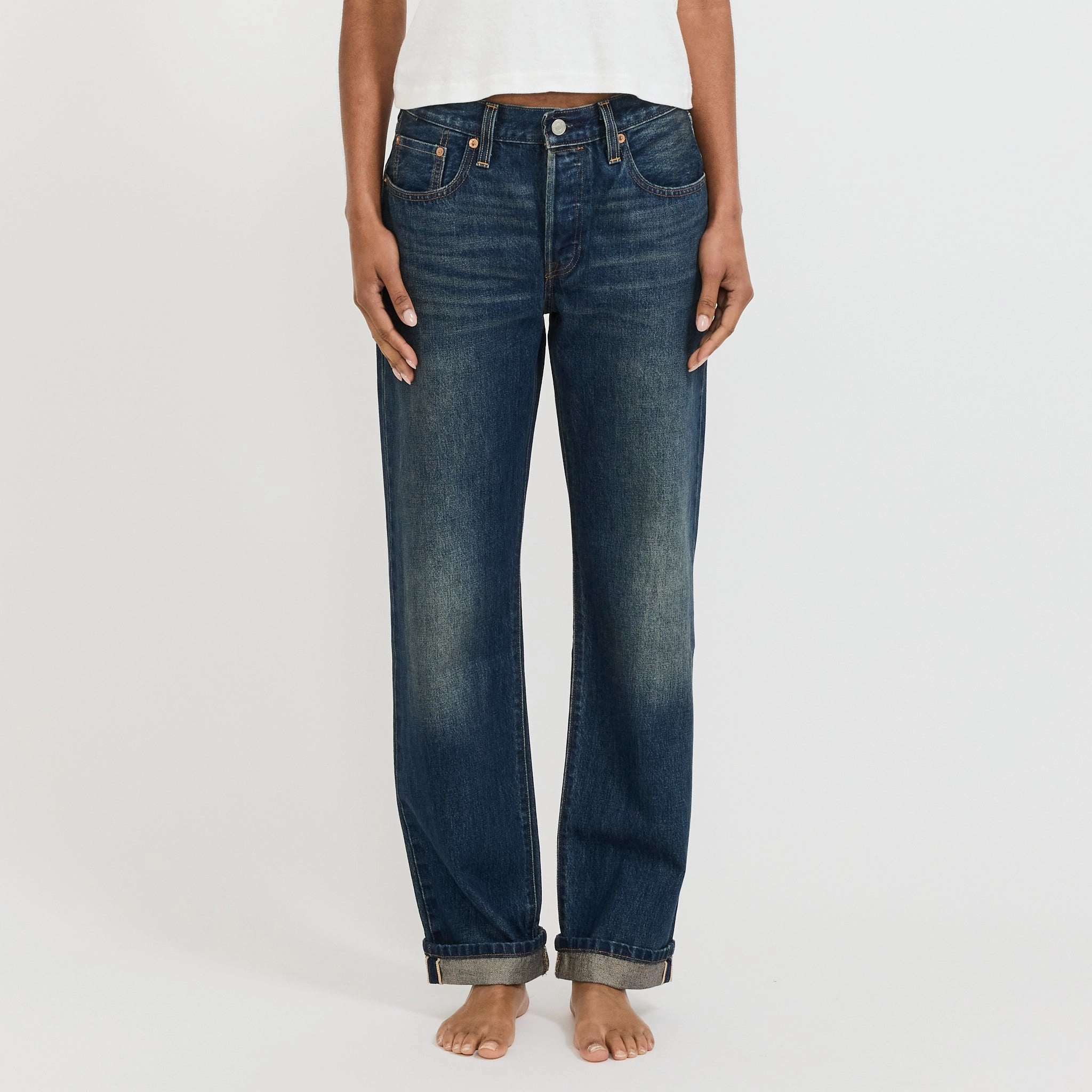 501 90's Educate in Arts Selvedge Mid Rise Structure