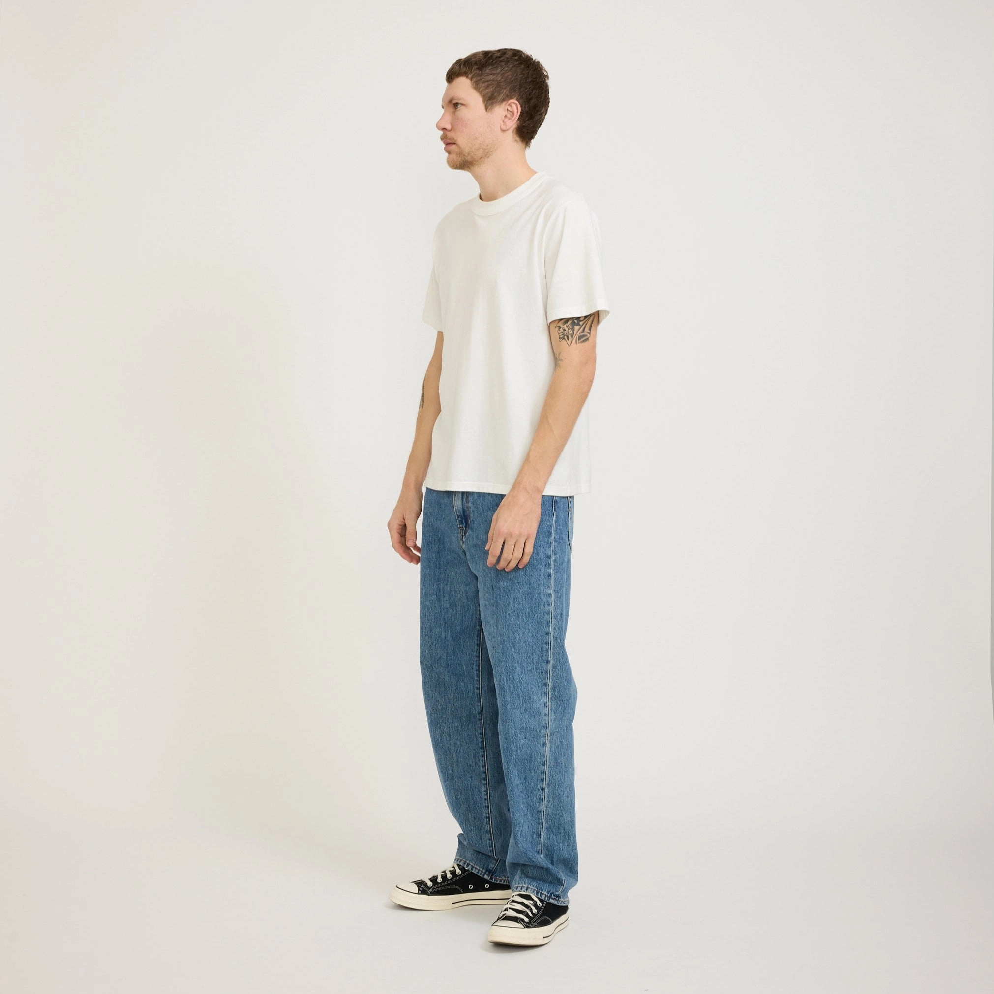 568 Loose Straight Blue Essentials Essential Piece Streetwear Fan Evening Stroll Elegant