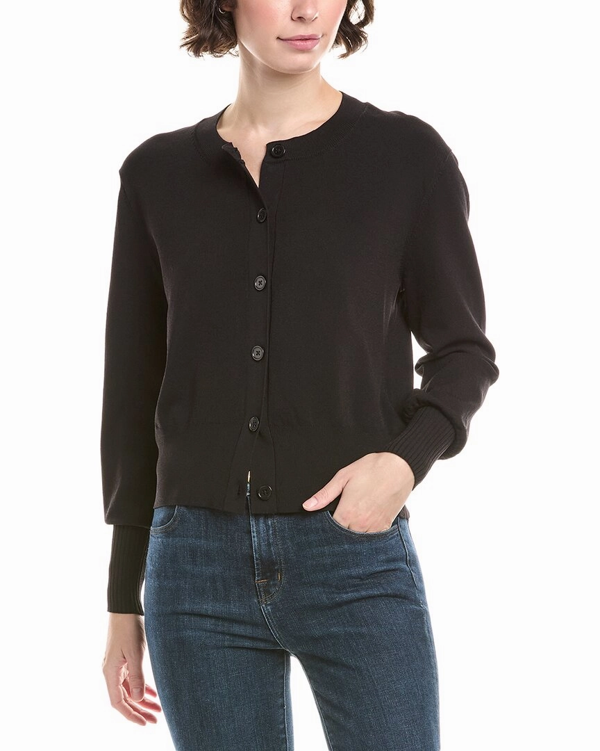 7 For All Mankind Classic Fitted Cardigan Recycled Material Crafting Recycled Material Blend