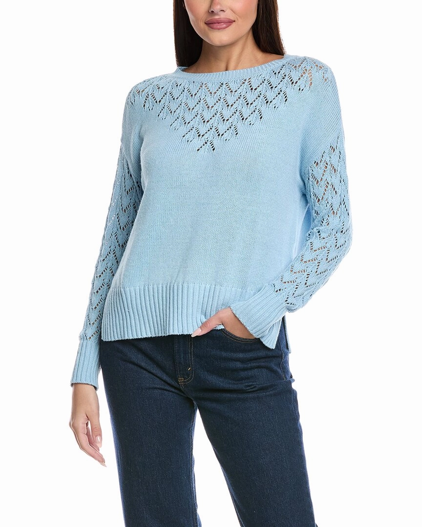 Essential Knit Warm Knit &Isla Faith Pointelle Stitch Cashmere-Blend Sweater