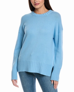&Isla Sami Oversize Wool & Cashmere-Blend Sweater fuzzy texture