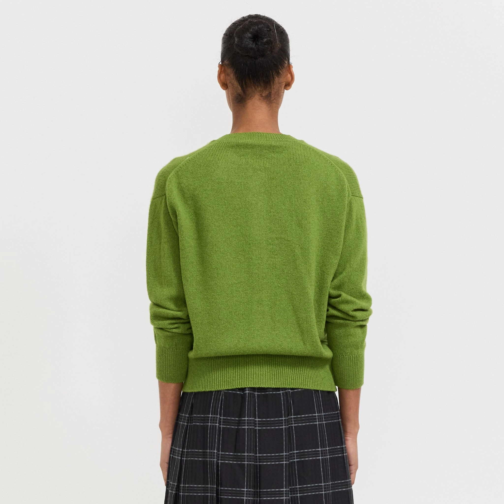 Ada Crewneck Cardigan Green Soft Feel