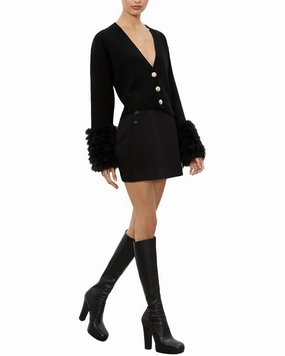 alice   olivia Bradley Wool-Blend Cardigan Fade Resistant Textiles