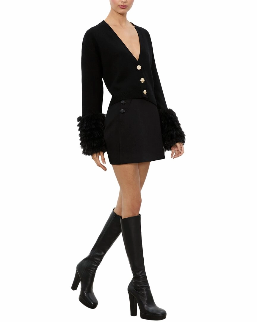 alice   olivia Bradley Wool-Blend Cardigan Soft Knit Piece