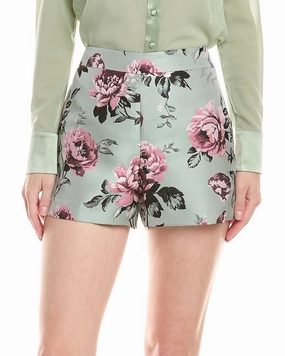 Smooth Flatlock Seams alice   olivia Hera High-Rise Back Zip Short
