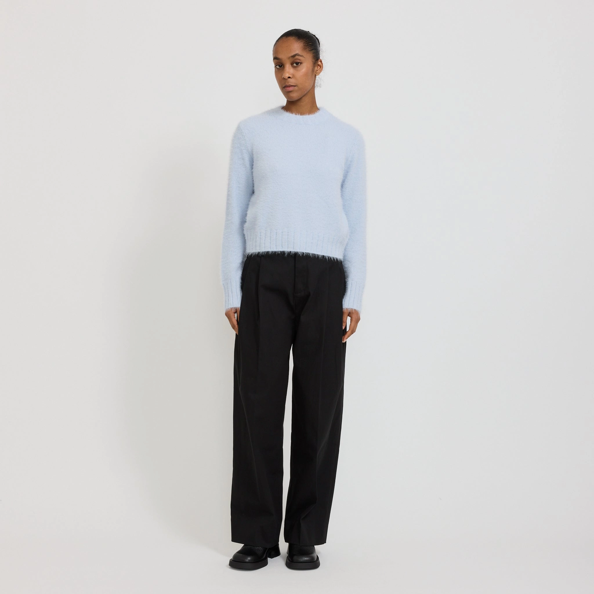 Winter Style Must-Have Cold Weather Gear Kate Knit Soft Blue