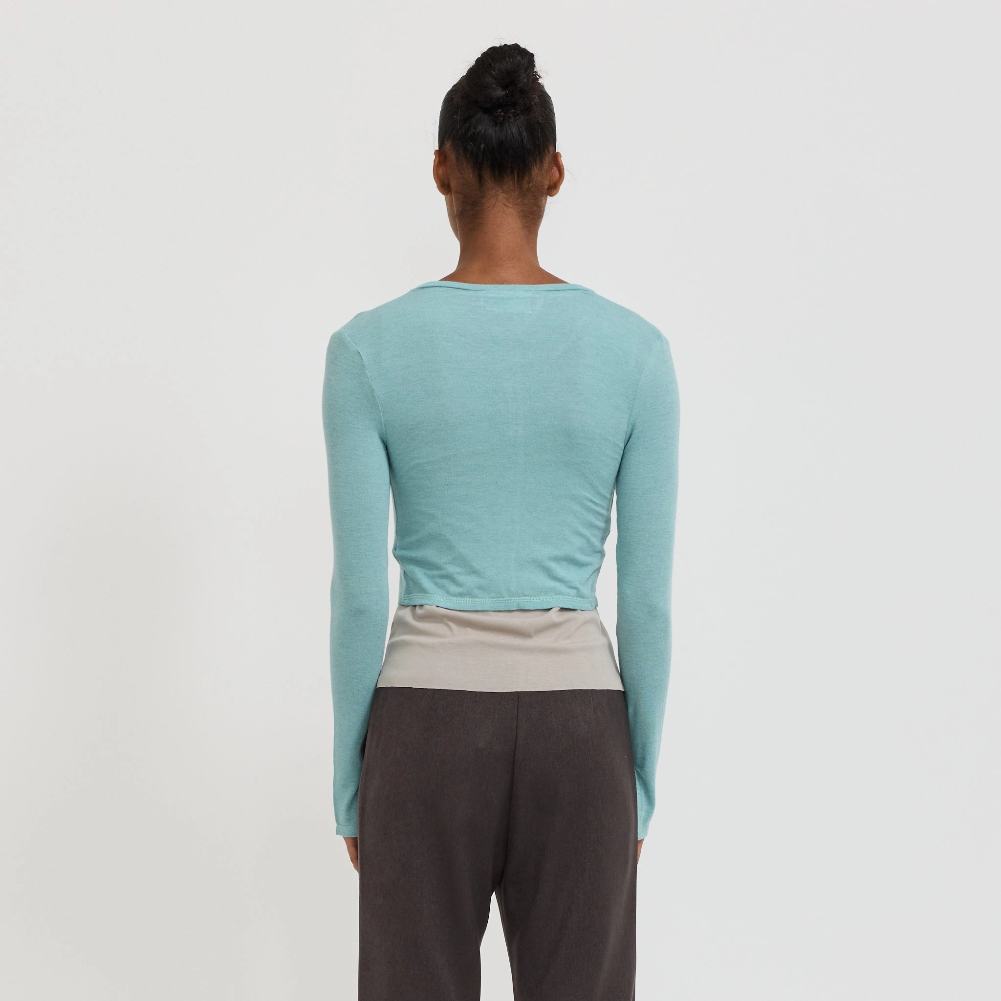 Cold Day Look Assume Cardigan Teal