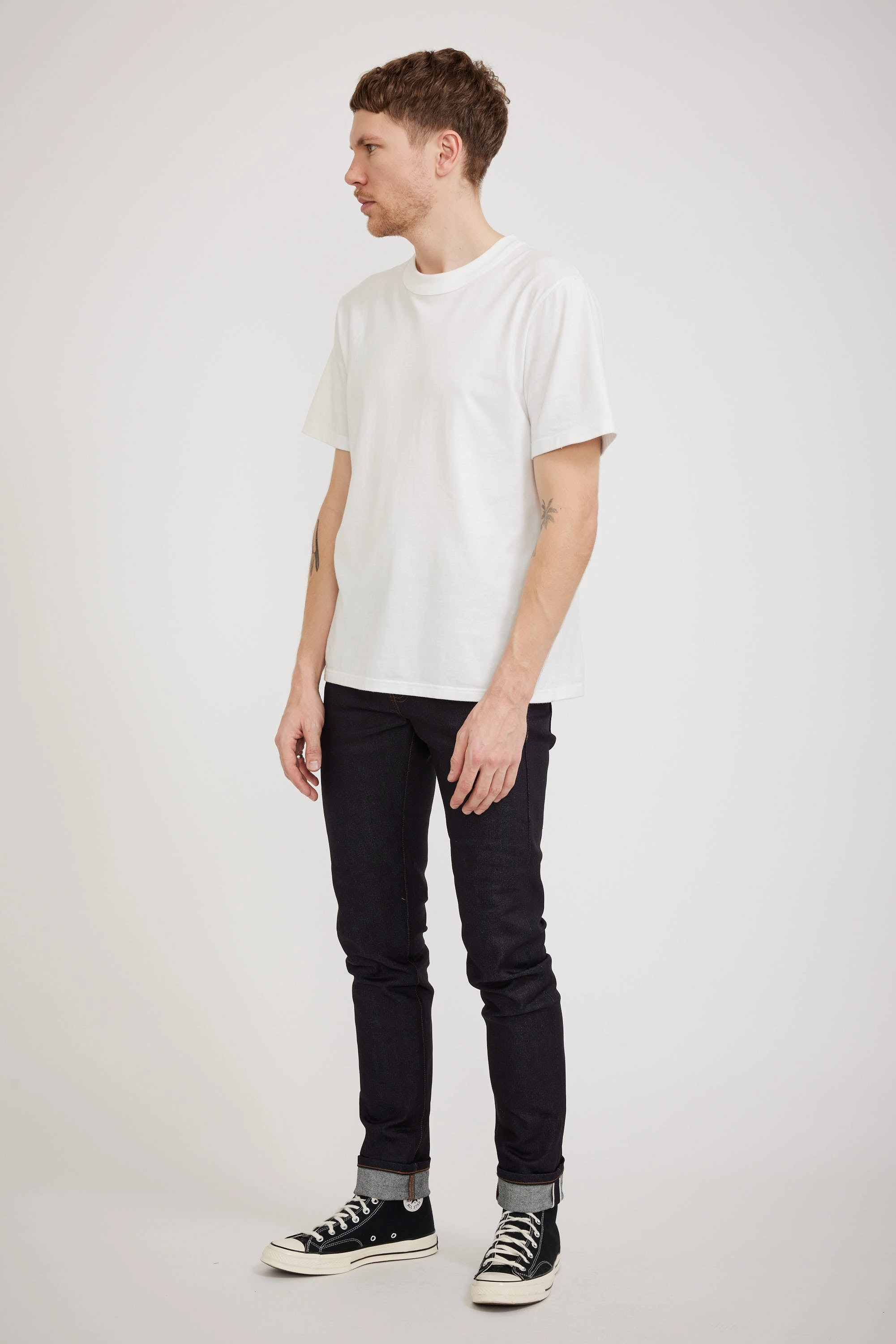 Super Guy Nightshade Stretch Indigo Selvedge Couple Look Work Ready Go To Outfit