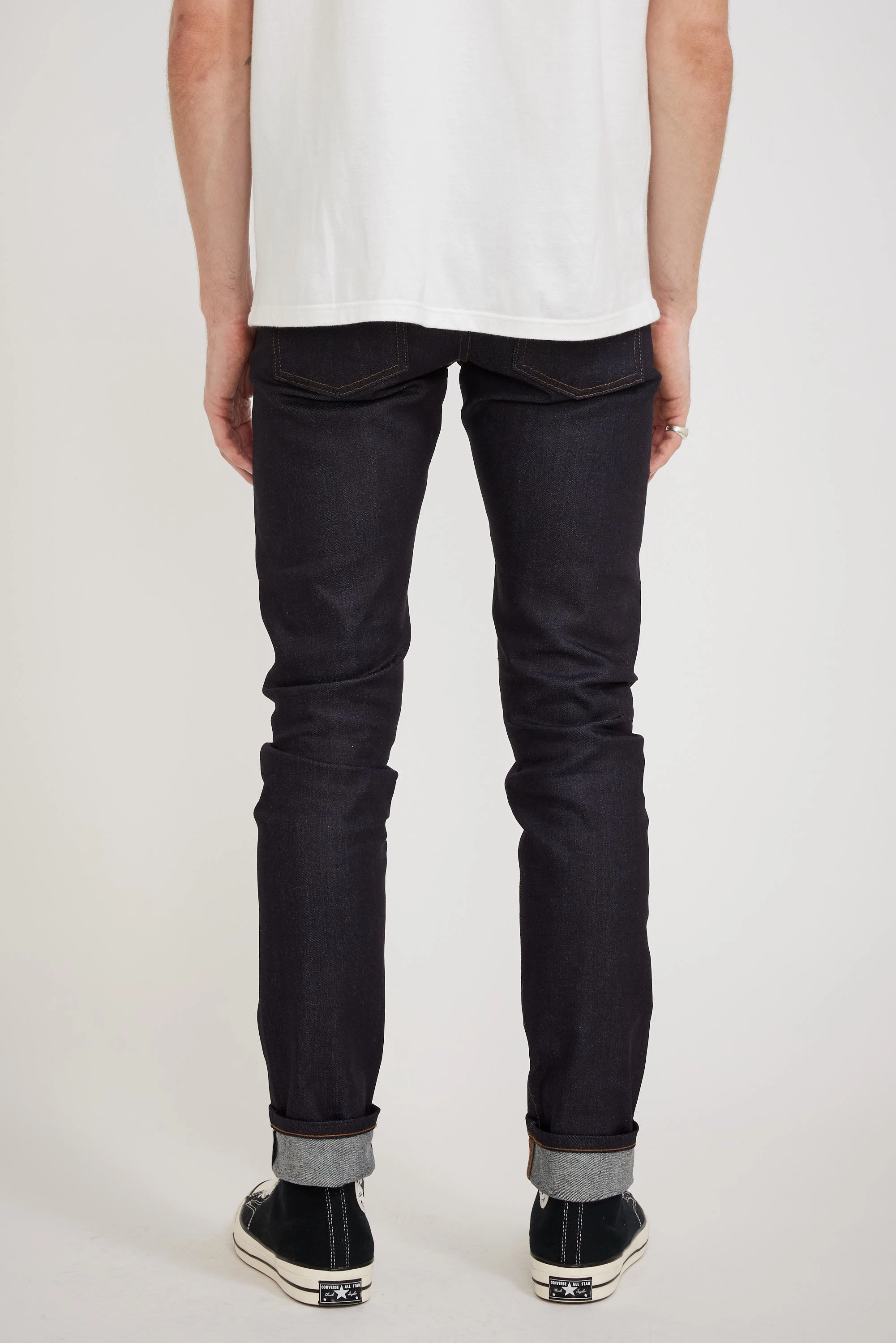 School Fit Couple Look Lightweight Super Guy Nightshade Stretch Indigo Selvedge