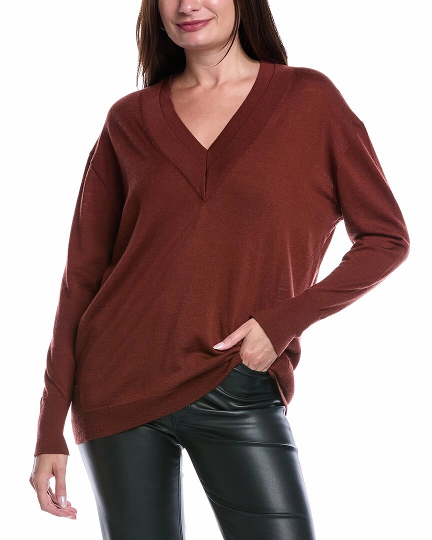 Casual Layering AllSaints Bern V-Neck Wool Sweater