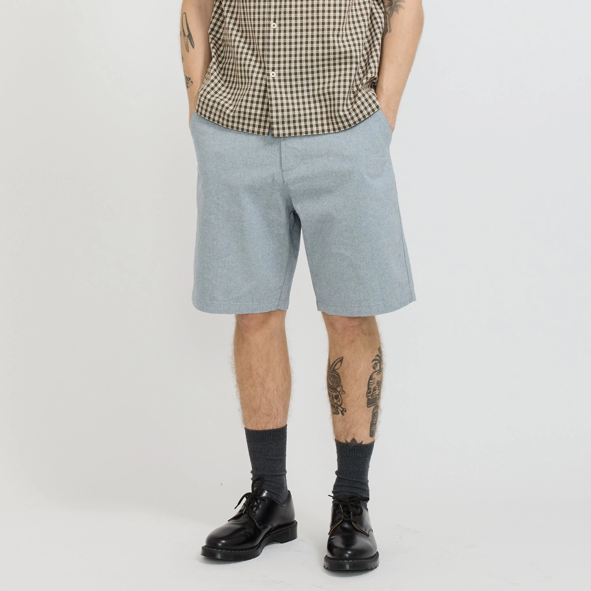 Dual Zone Ventilation Modular Storage Design Alva Short Reworked Jean Cloth Indigo