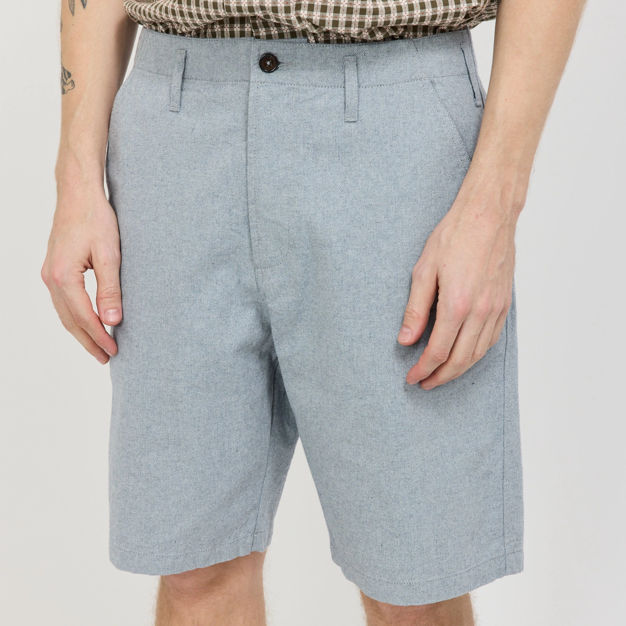 Alva Short Reworked Jean Cloth Indigo Versatile Comfort
