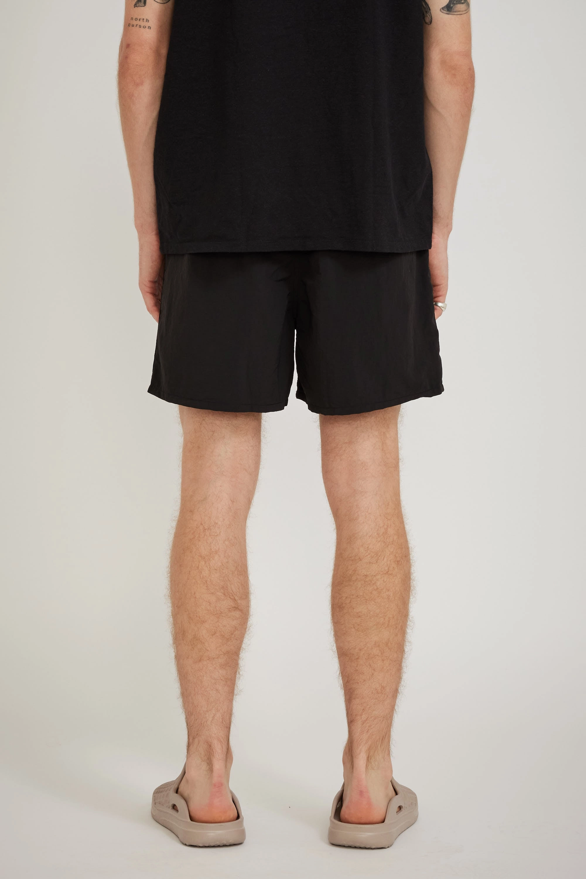 Baggies Shorts 5 In. Black Wrinkle Free Weave