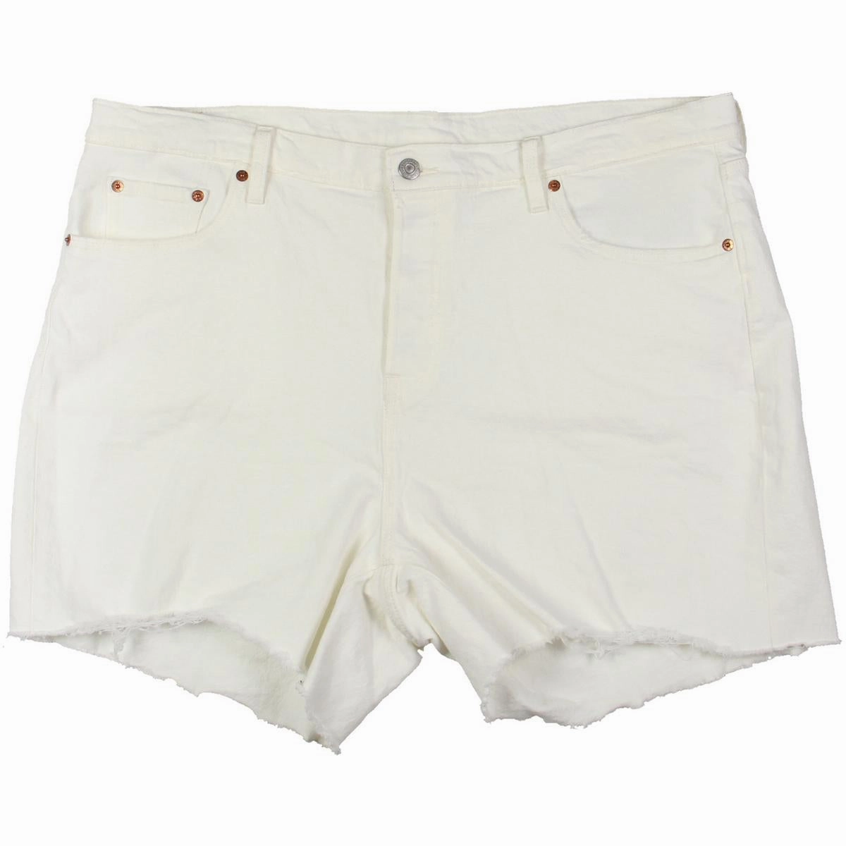 Plus Womens High Rise Short Cutoff Shorts evening dress Tear Resistant Fabric