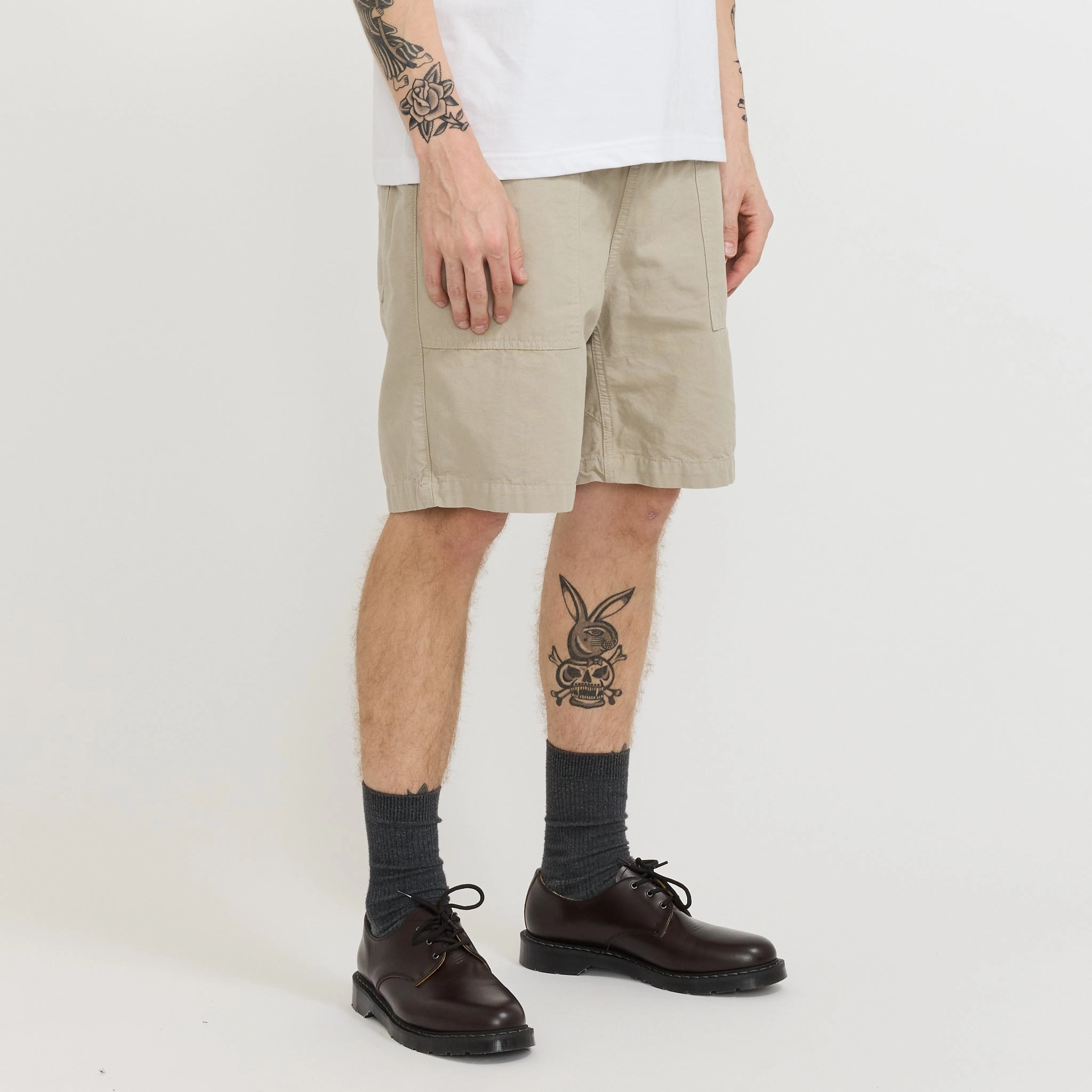 Canvas Chef Shorts Stone HighBackRise