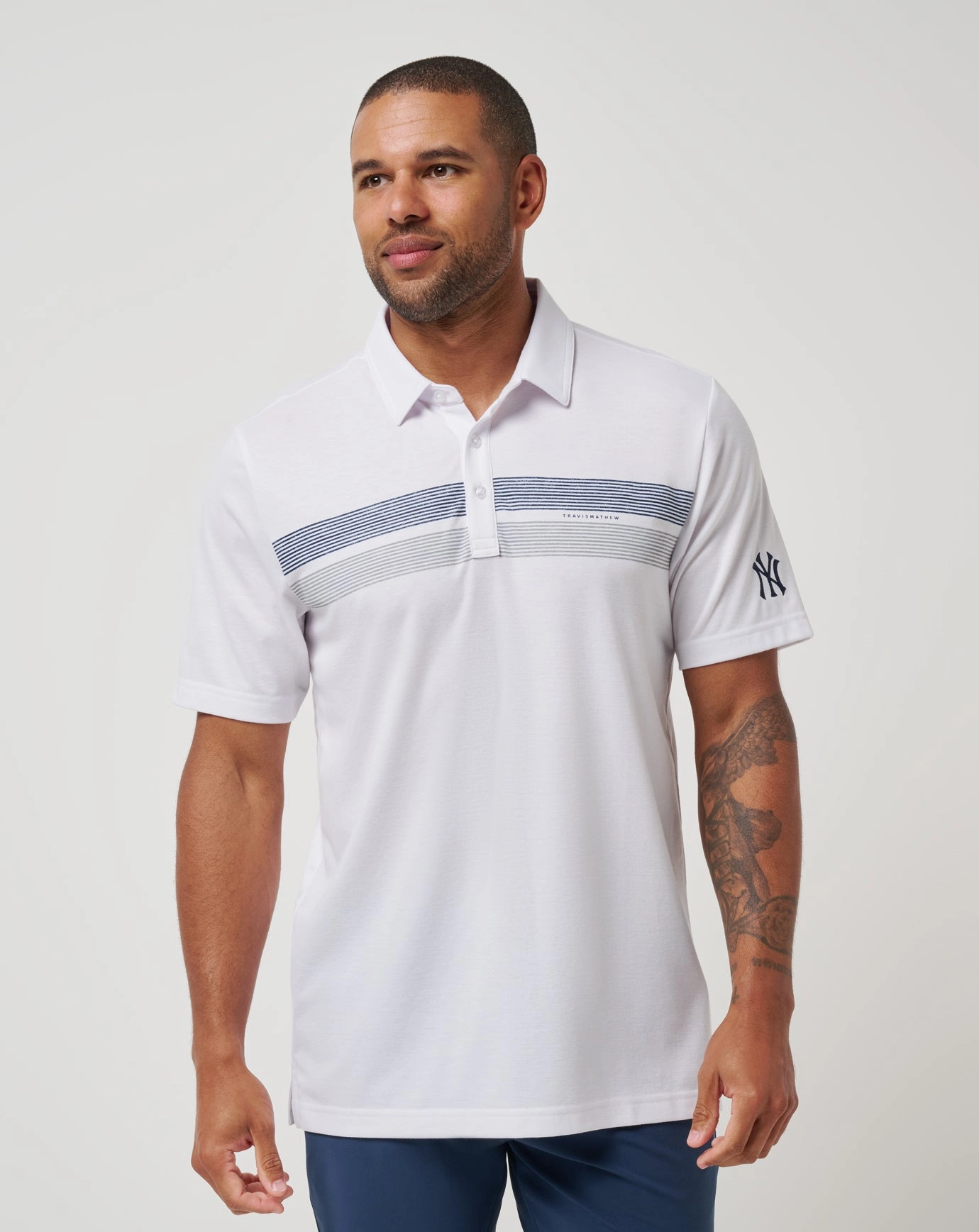 Fashionable Choice YarnDyed Construction New York Yankees Top Recruit Polo