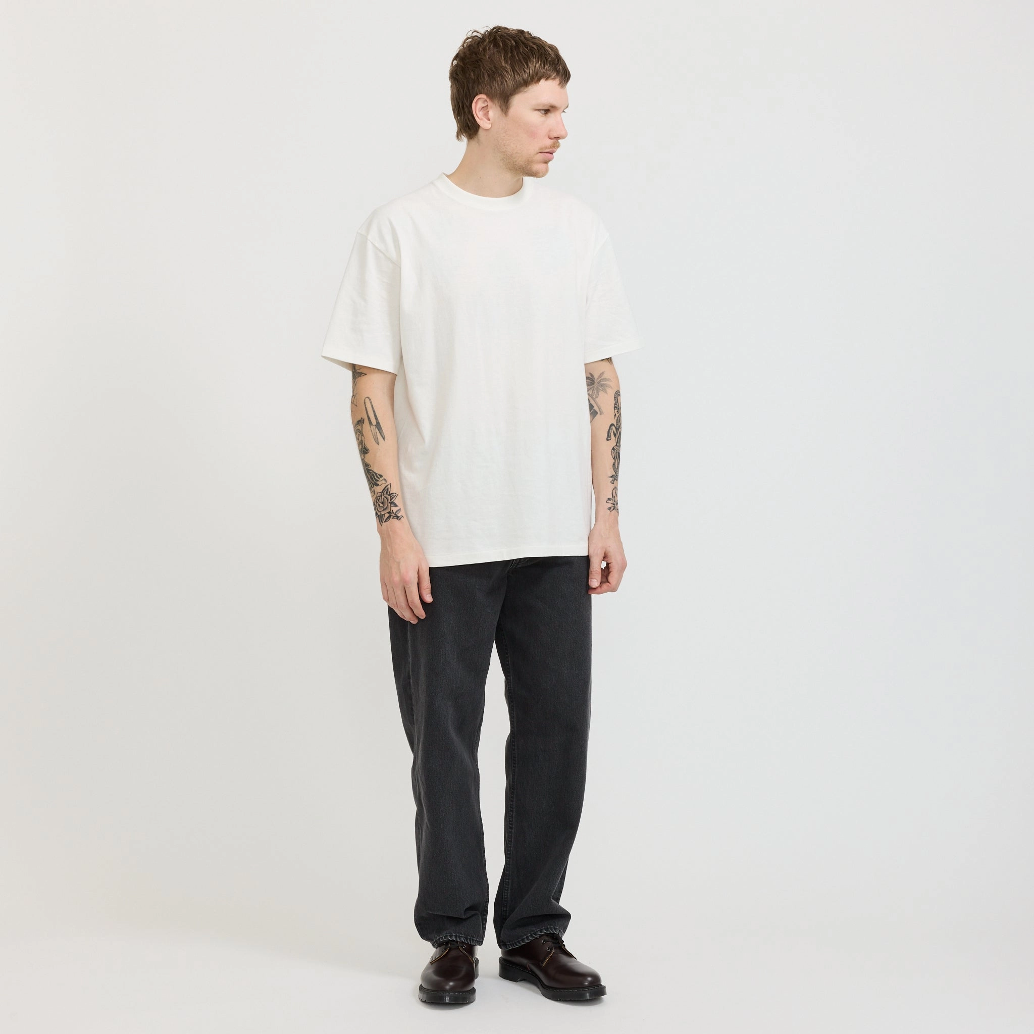 101 Dad's Fit Pants Black Denim Stone Universal Basic Student Outfit Work Ready