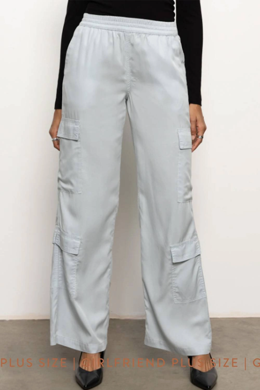 Weekend Outfit Street Fashion Down To Earth Soft Cargo In Pearl Blue