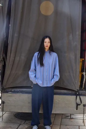 YONDER BLUE STRIPE BUTTON DOWN VentilatedMeshPaneling NoSlipGripperBand