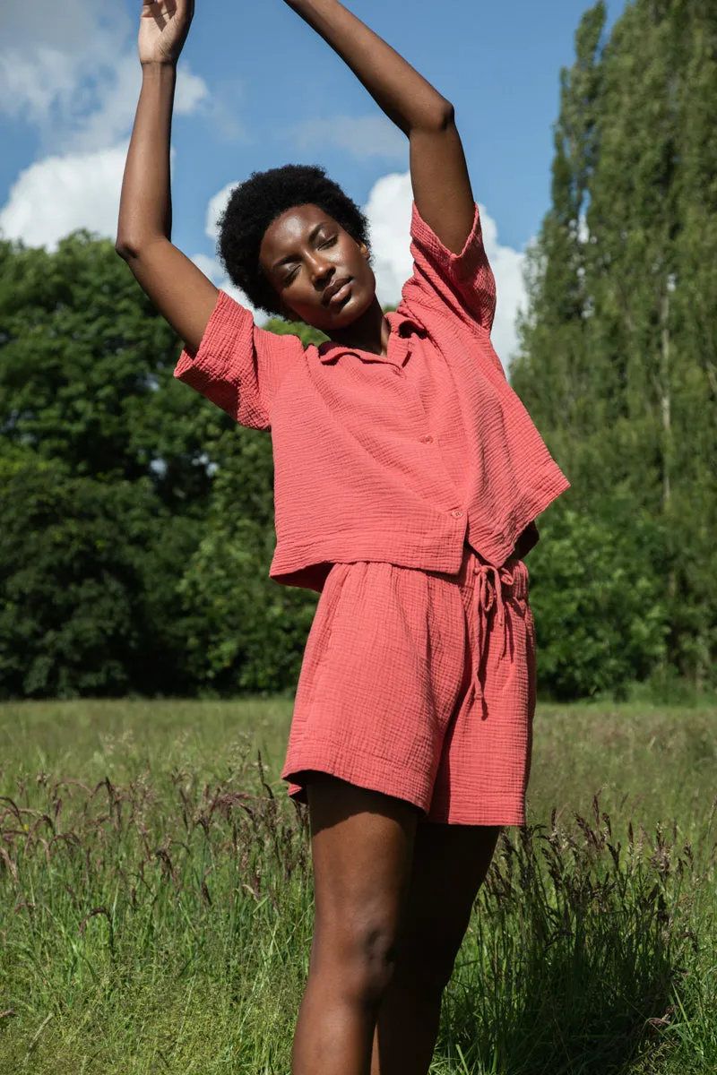 Arlo Organic Cotton Short in Rose Chilly Wear Free Movement