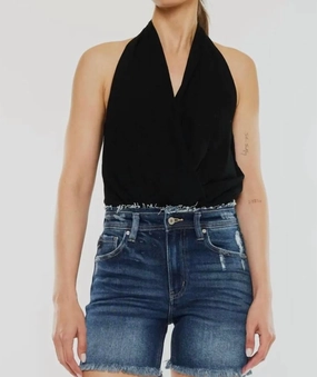 Athena High Rise Shorts In Medium Wash Casual Elegance