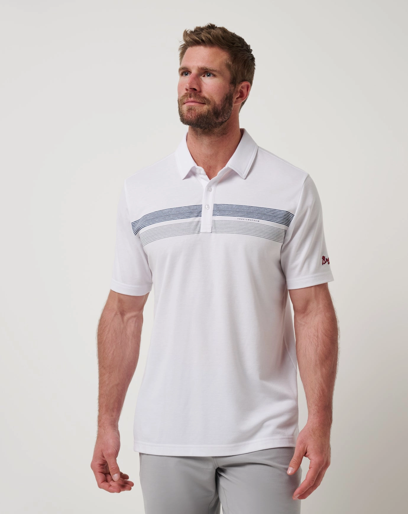 Fashion Essential Atlanta Braves Top Recruit Polo