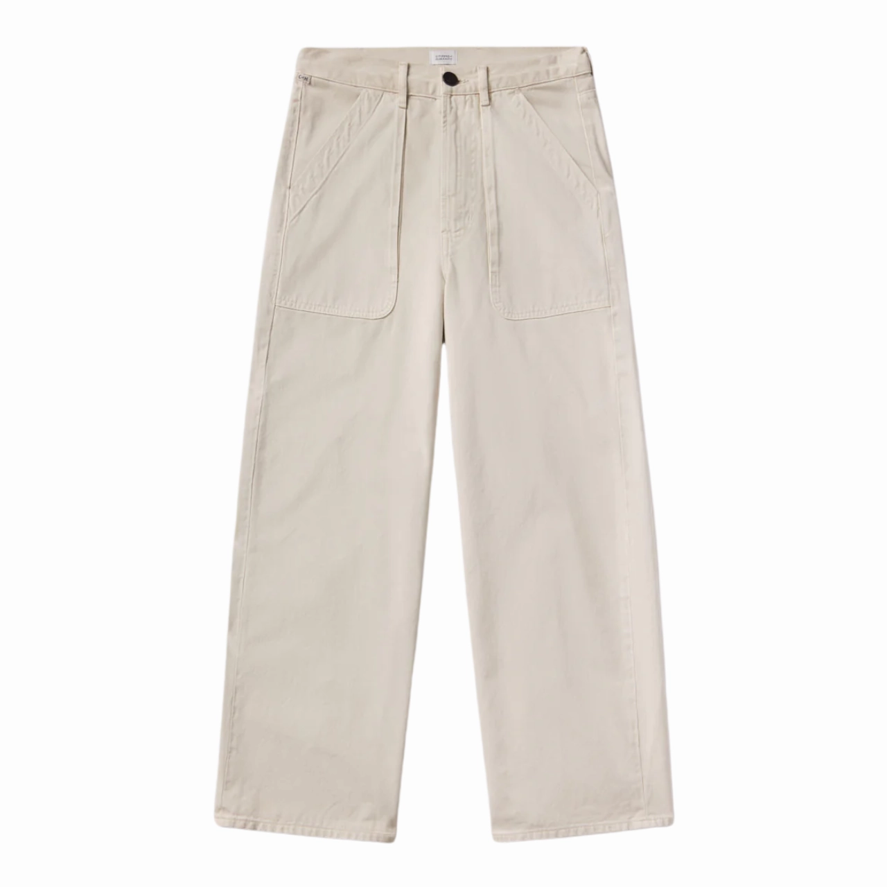 Comfy Classic High Quality Ayla Cargo Crop Pale Stone