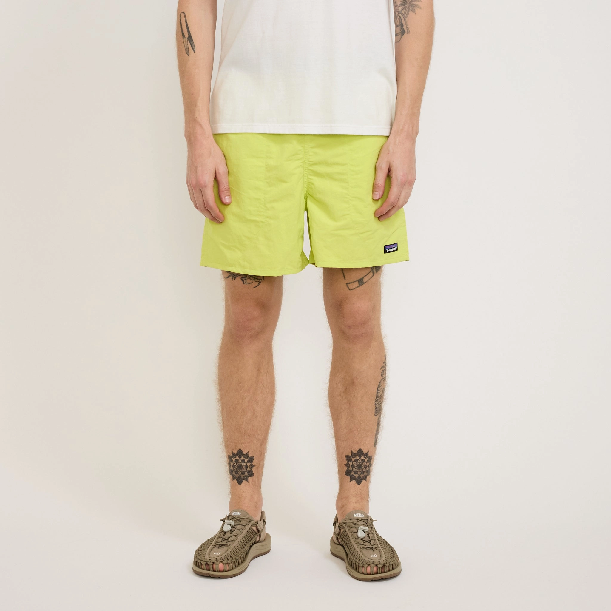 Baggies Shorts 5 in. Phosphorus Green Freestyle Fit Zero Bulk Packaging