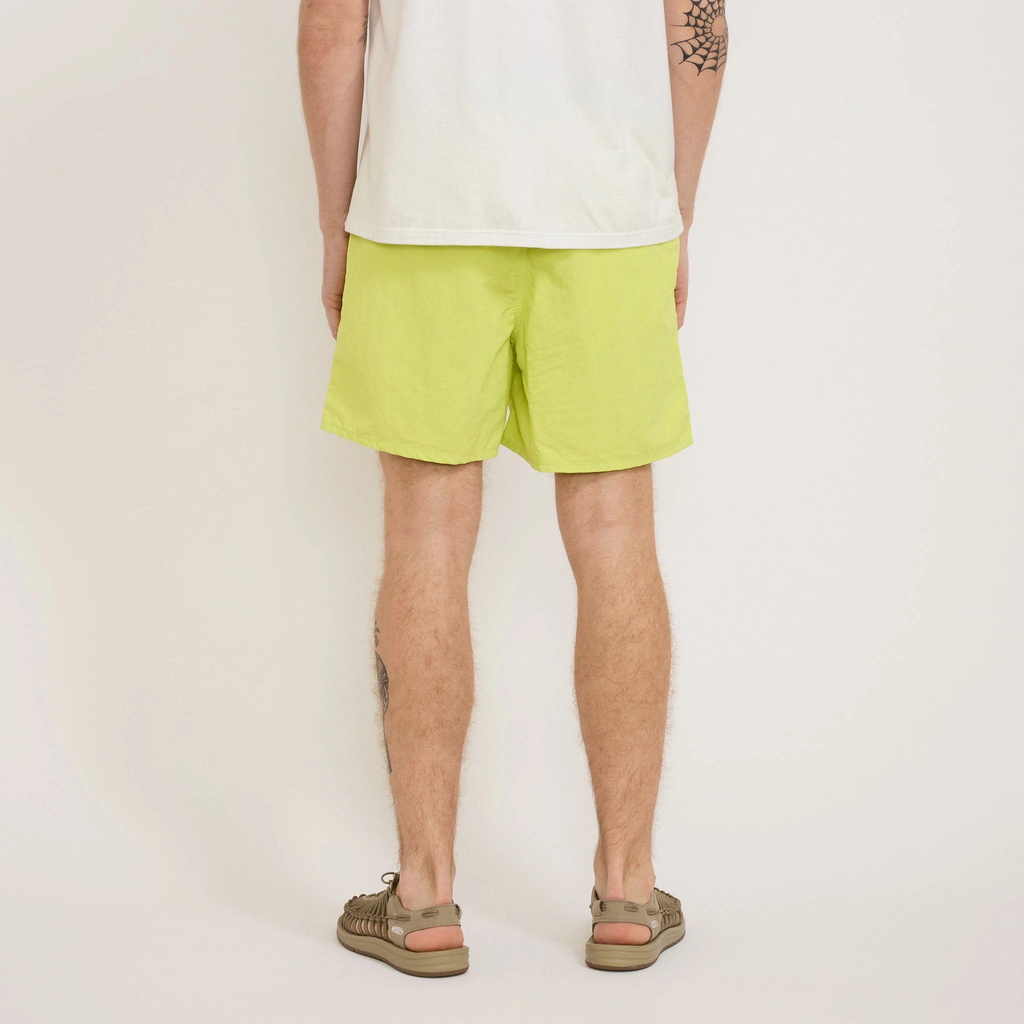 Baggies Shorts 5 in. Phosphorus Green Fleece Lining