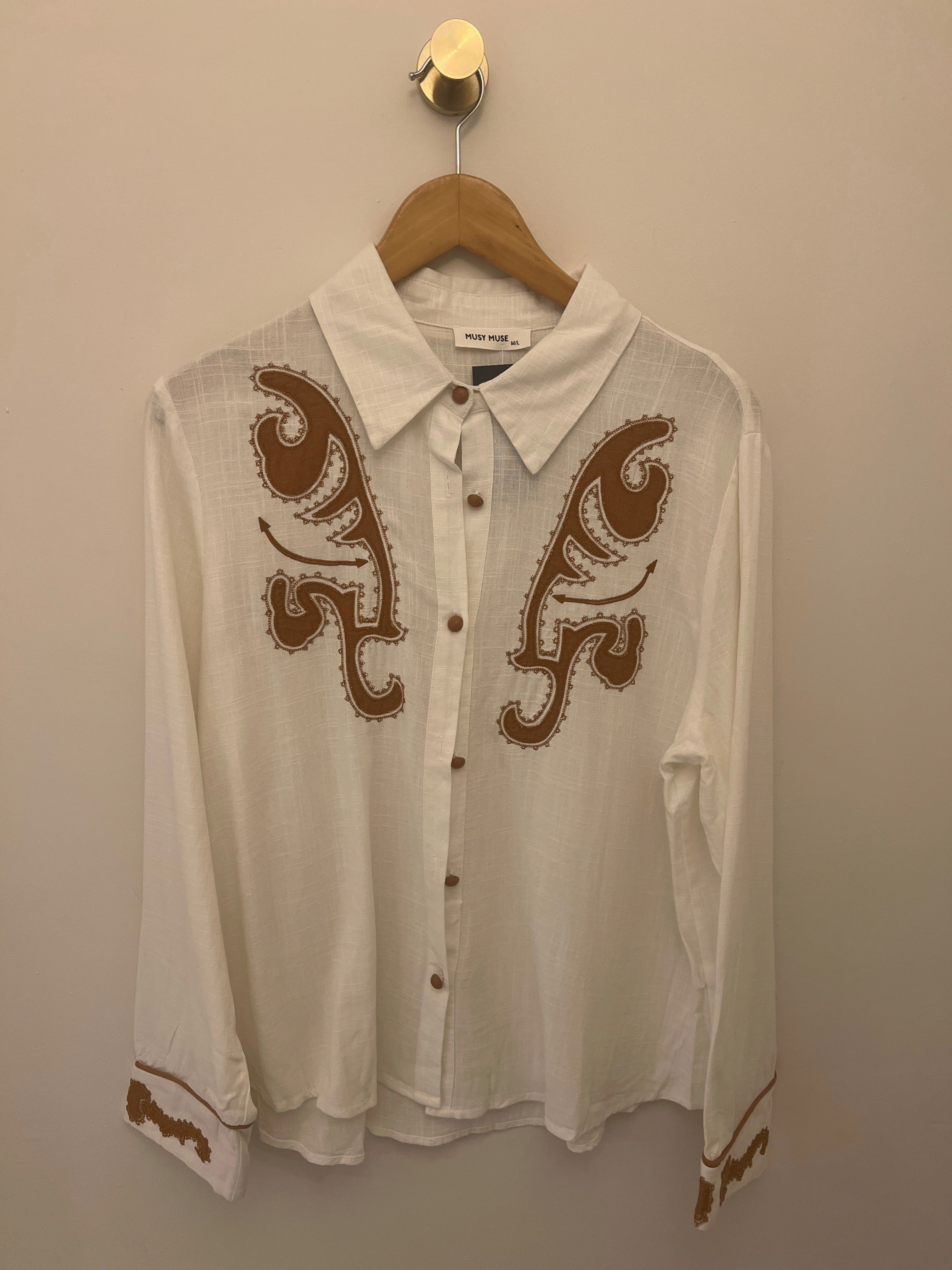 Relaxed Top BC M20900 Shirt - Cream