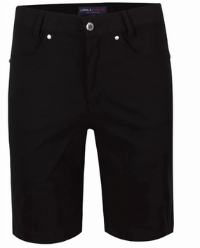 Women's 4 Pocket Very Mid Short In Black Biodegradable Material Option