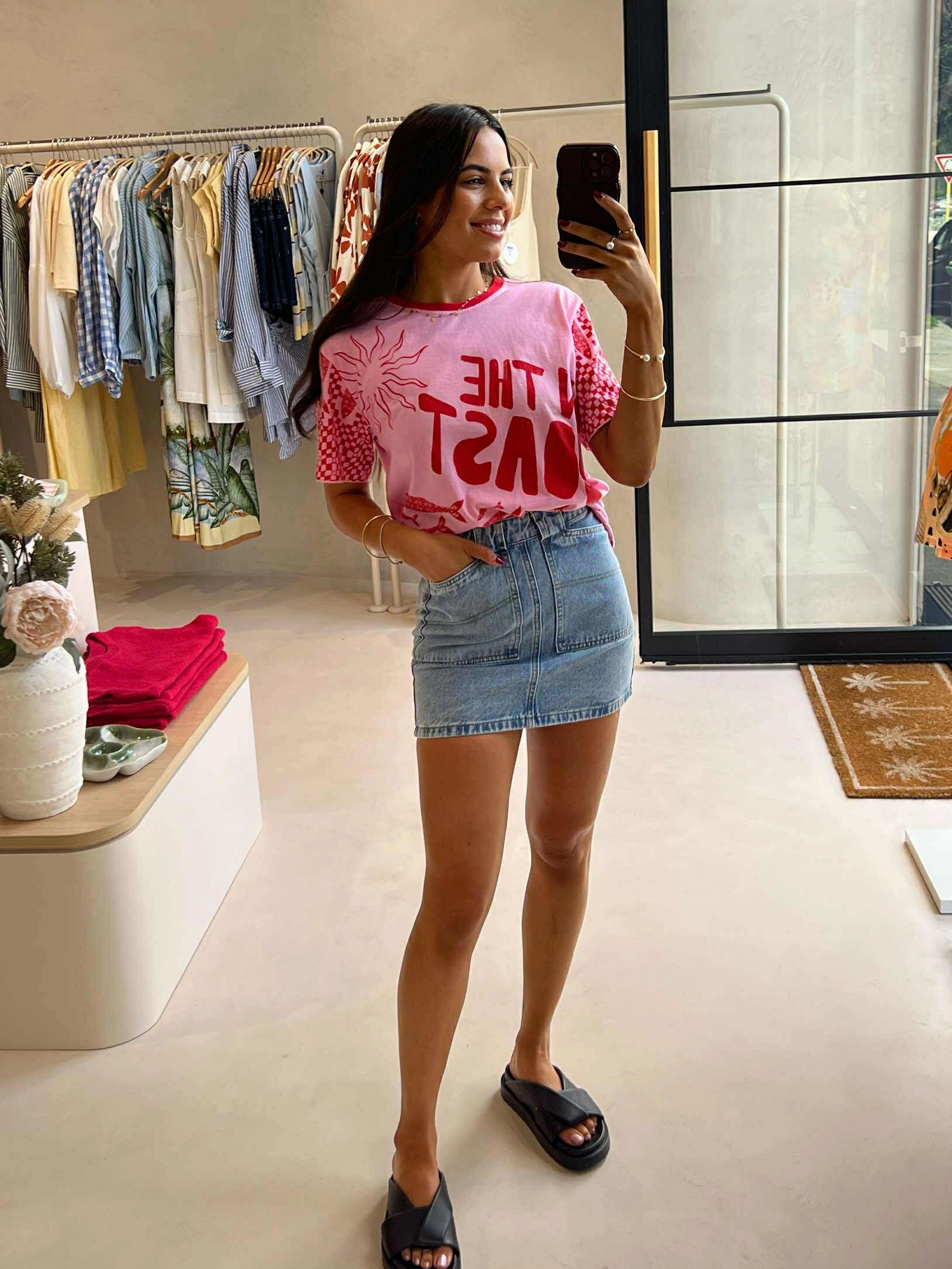 BECCA SKIRT - LIGHT BLUE Soft Finish