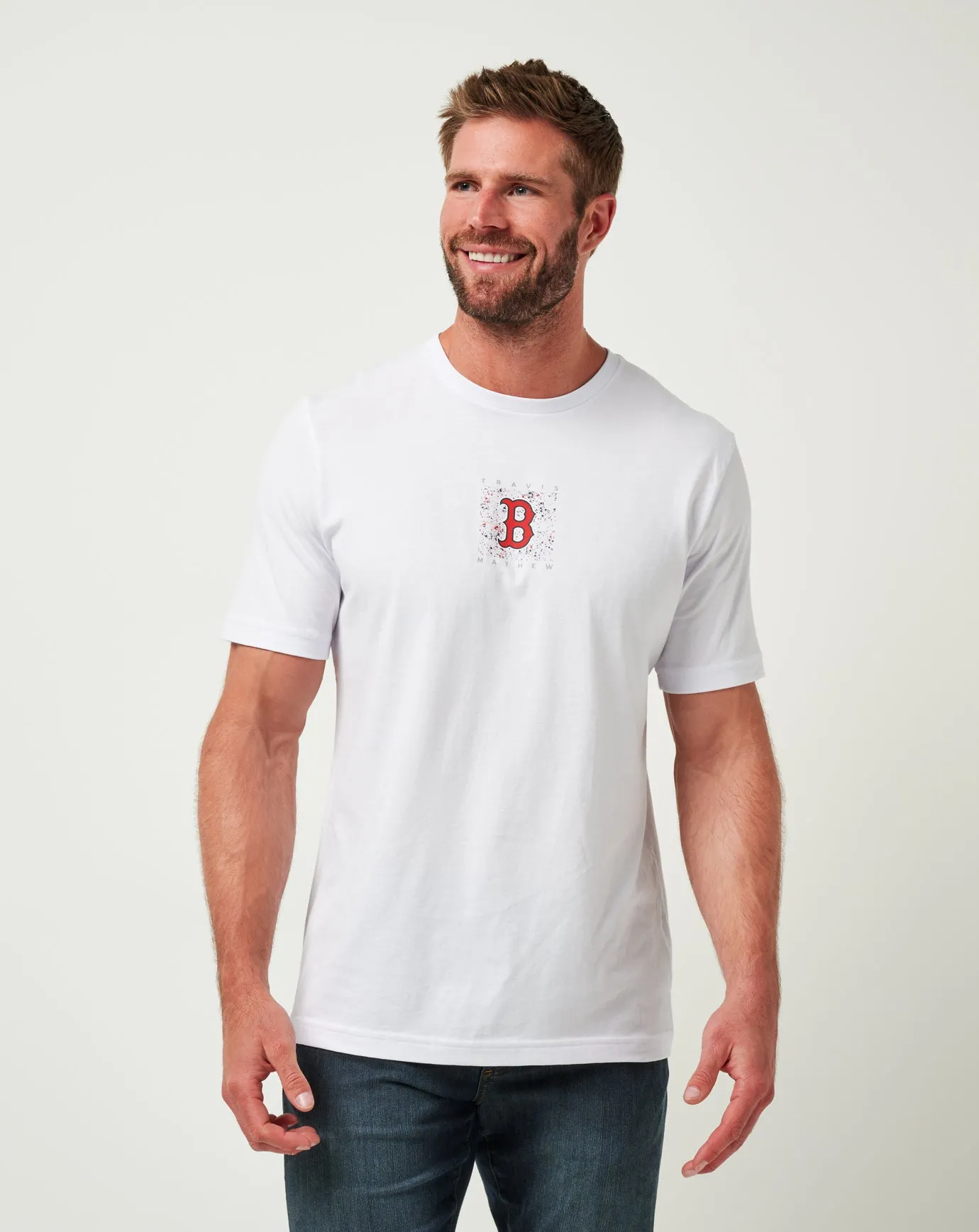 Travel Light Boston Red Sox In The Dugout Tee