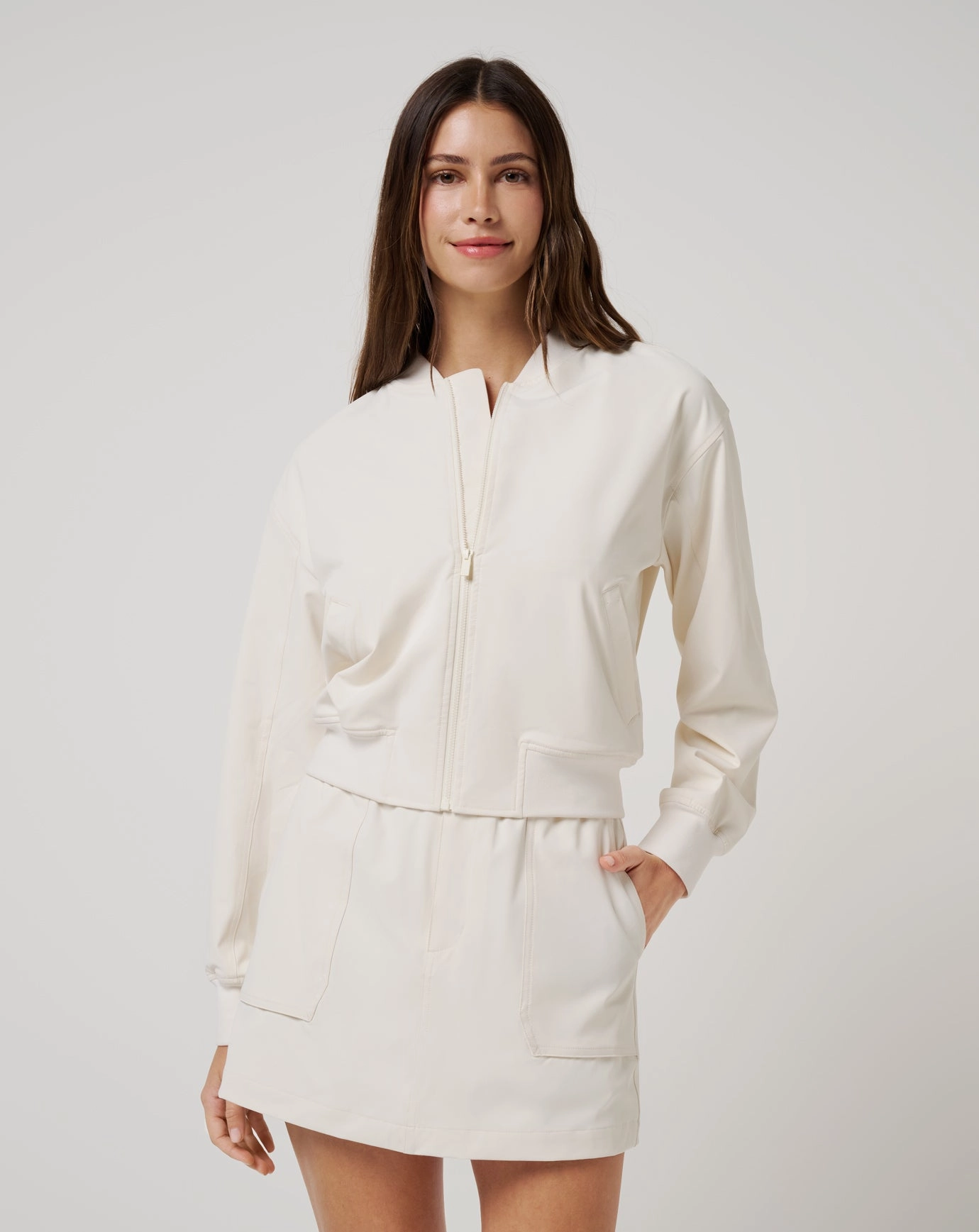 Wrinkle Free Fabric Cotton Twill Boynton Bomber