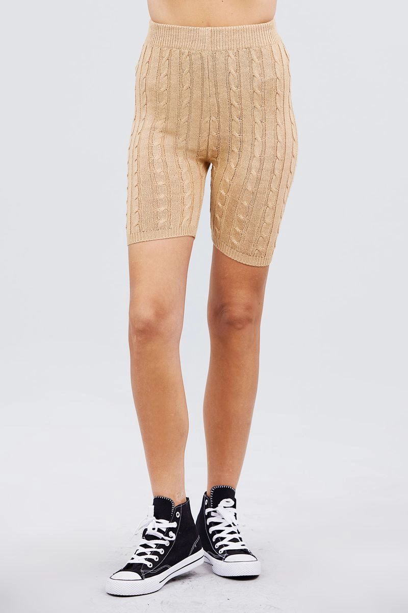 day trip Twisted Effect Bermuda Length Sweater Shorts