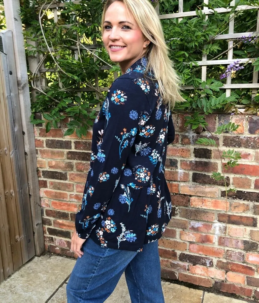 Silicone Grip Interior Subtle Texture Weave Brakeburn Meadow Trail Jersey Blouse