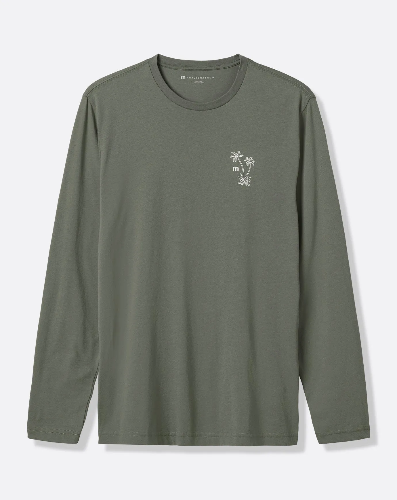 Island Gem Long Sleeve Tee Unique Design Sleek Fit Wear