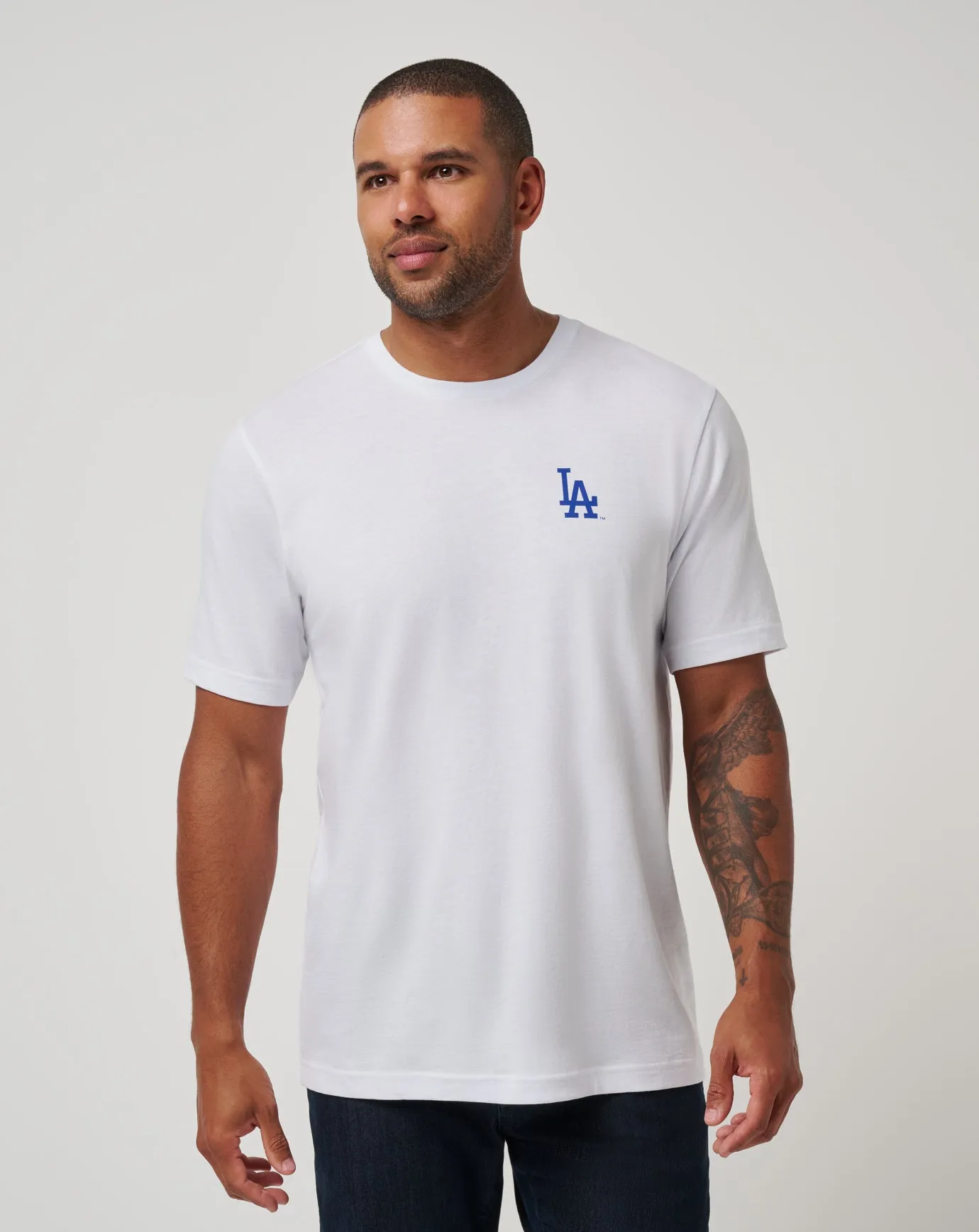 Ultra Soft Texture Roomy Fit Los Angeles Dodgers Friendly Rivalry Tee