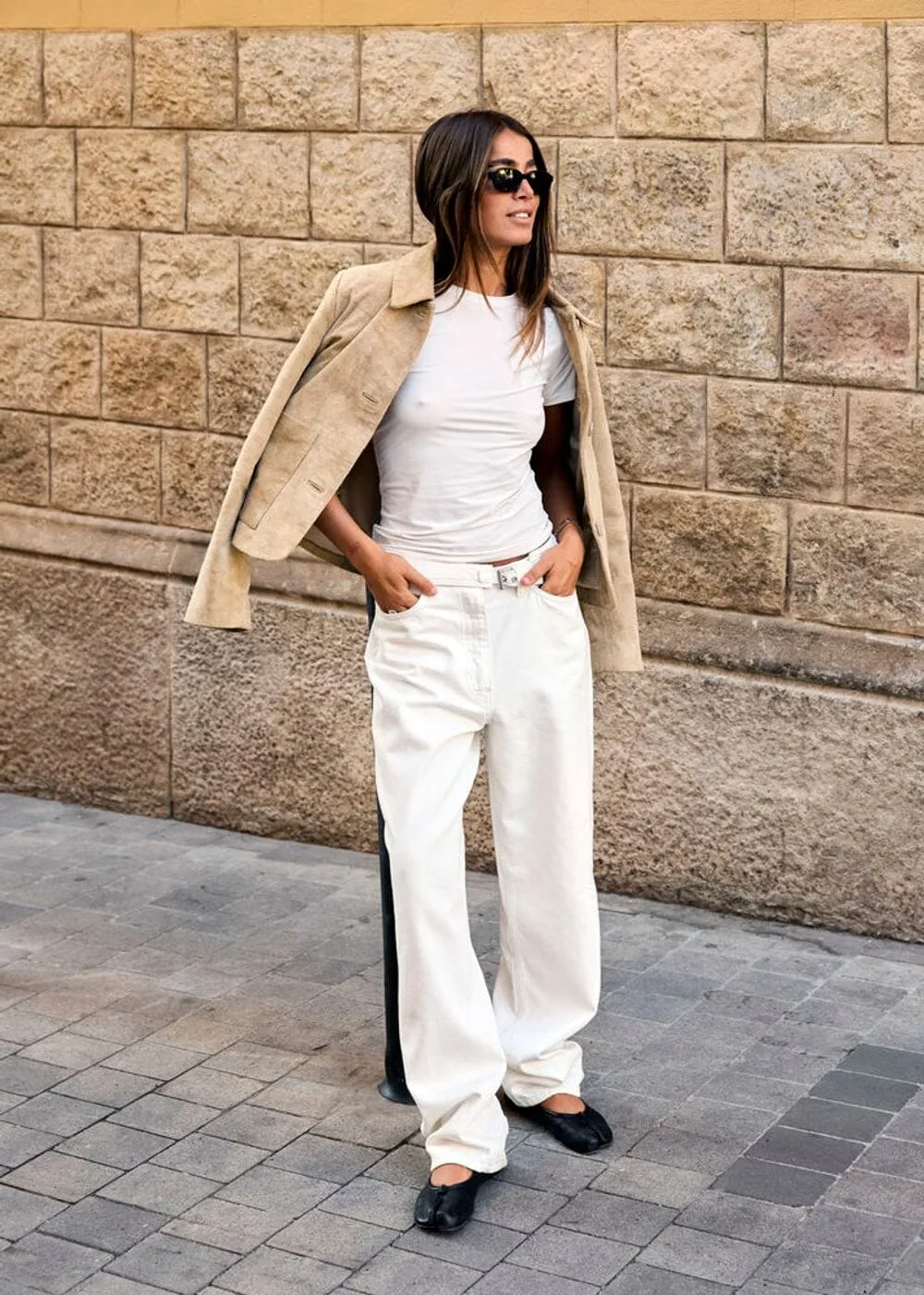 TemperatureRegulatingLining VentilatedMeshPaneling BRUNA FITTED TEE