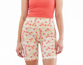 Cold Weather Gear Team Spirit Harper Print Biker Shorts 8" In Ditsy Floral
