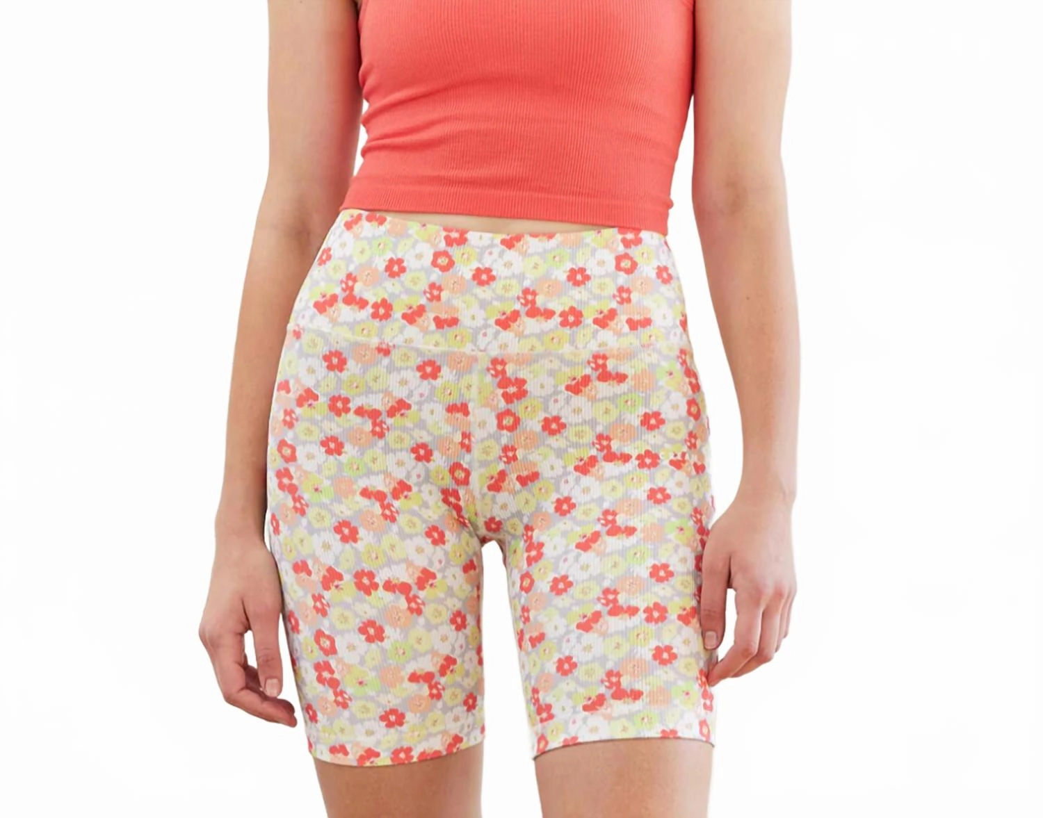 Cold Weather Gear Team Spirit Harper Print Biker Shorts 8" In Ditsy Floral