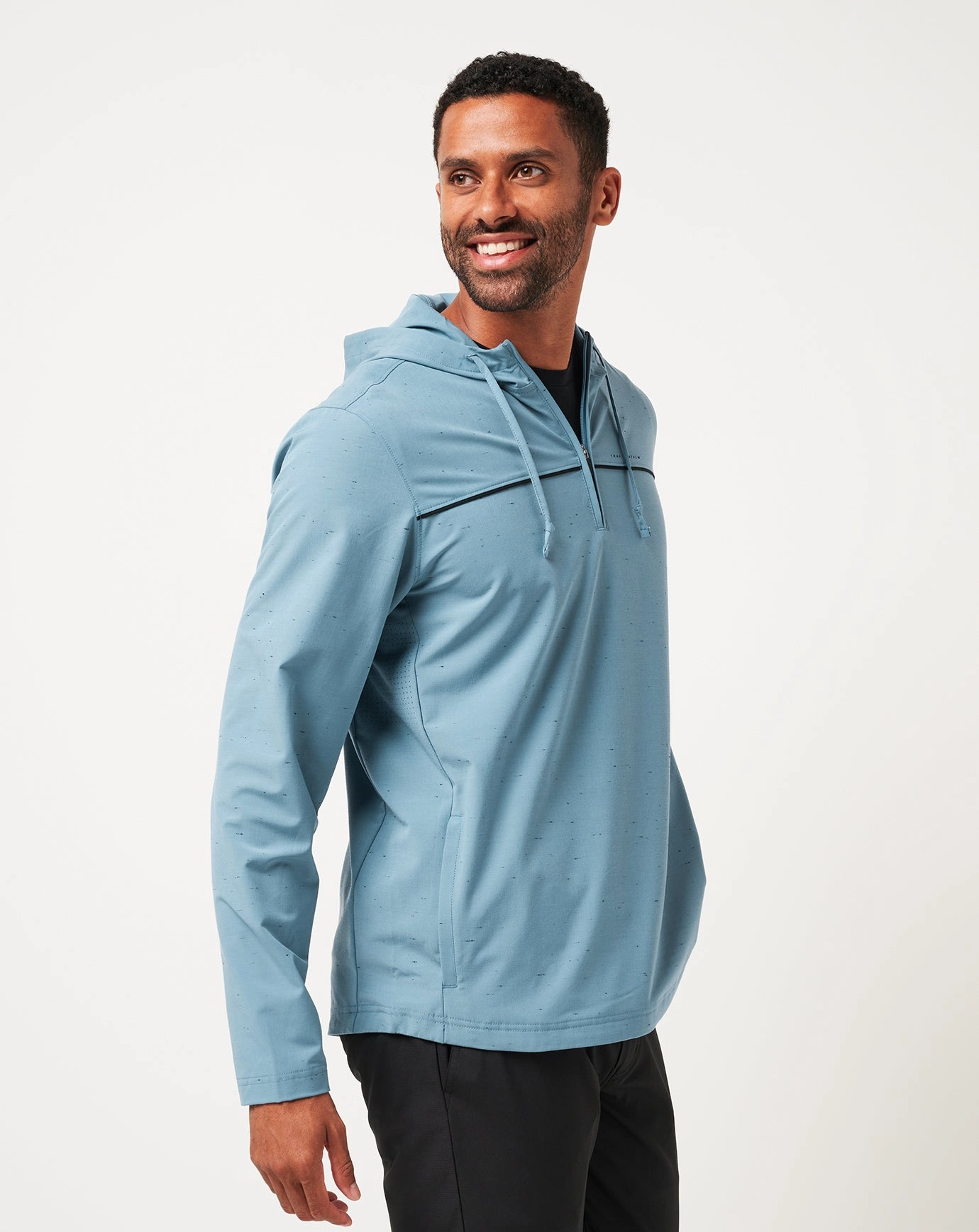 Comfy Street Piece Zippered Pockets Travel Bliss Quarter Zip Hoodie