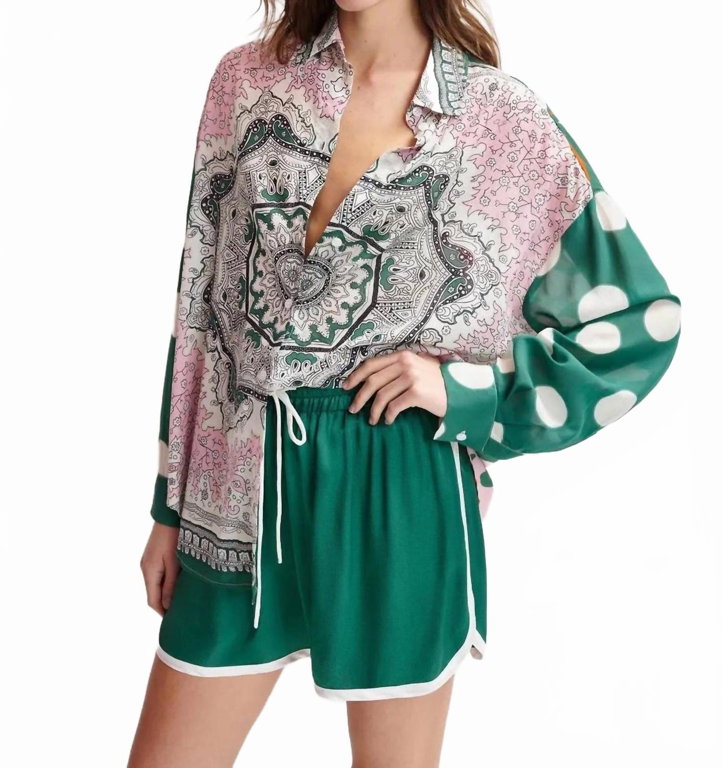 Hirginia Mini Shorts In Madison Blue art industry