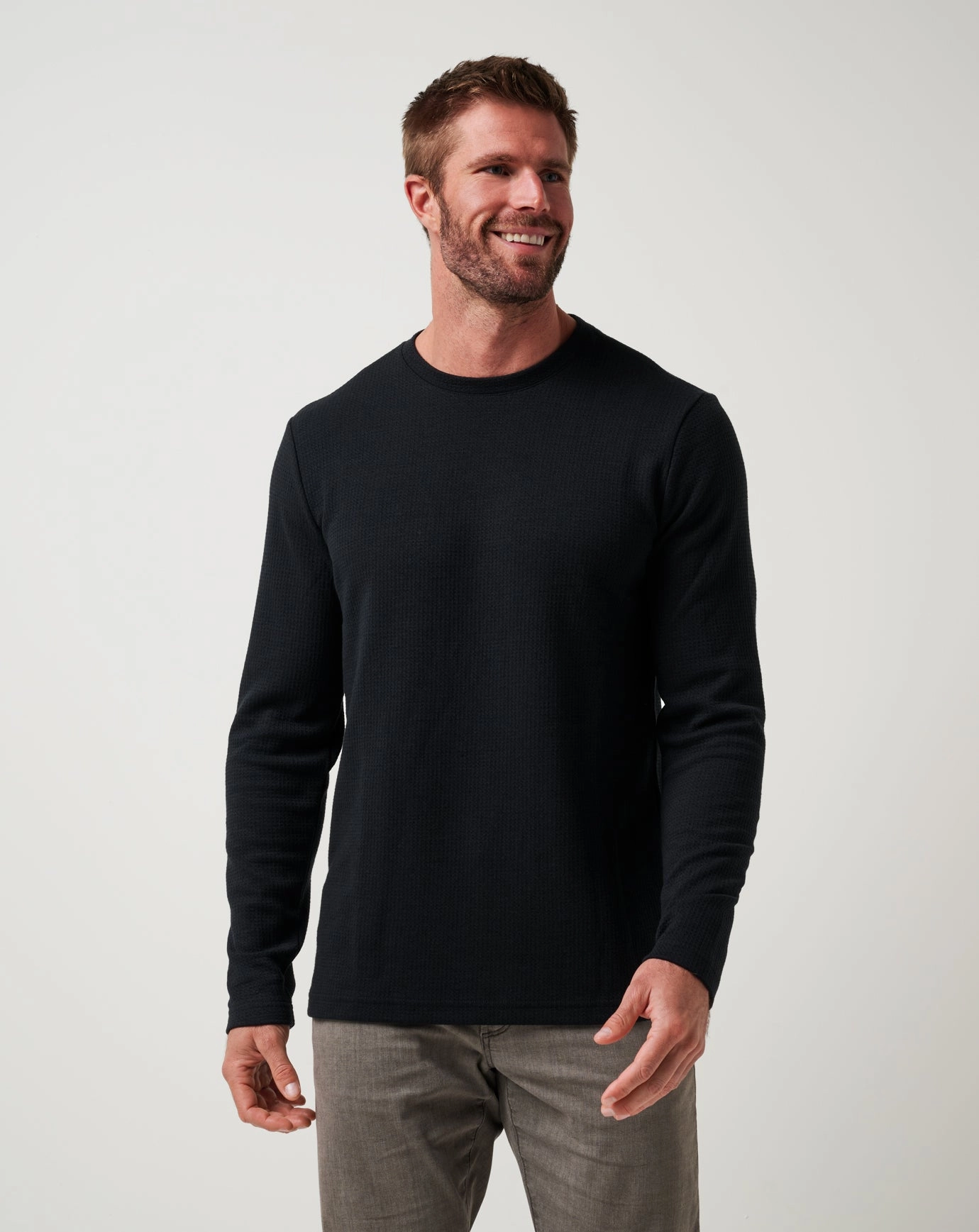 Cloud Waffle Crew Layering Style All-Weather Comfort