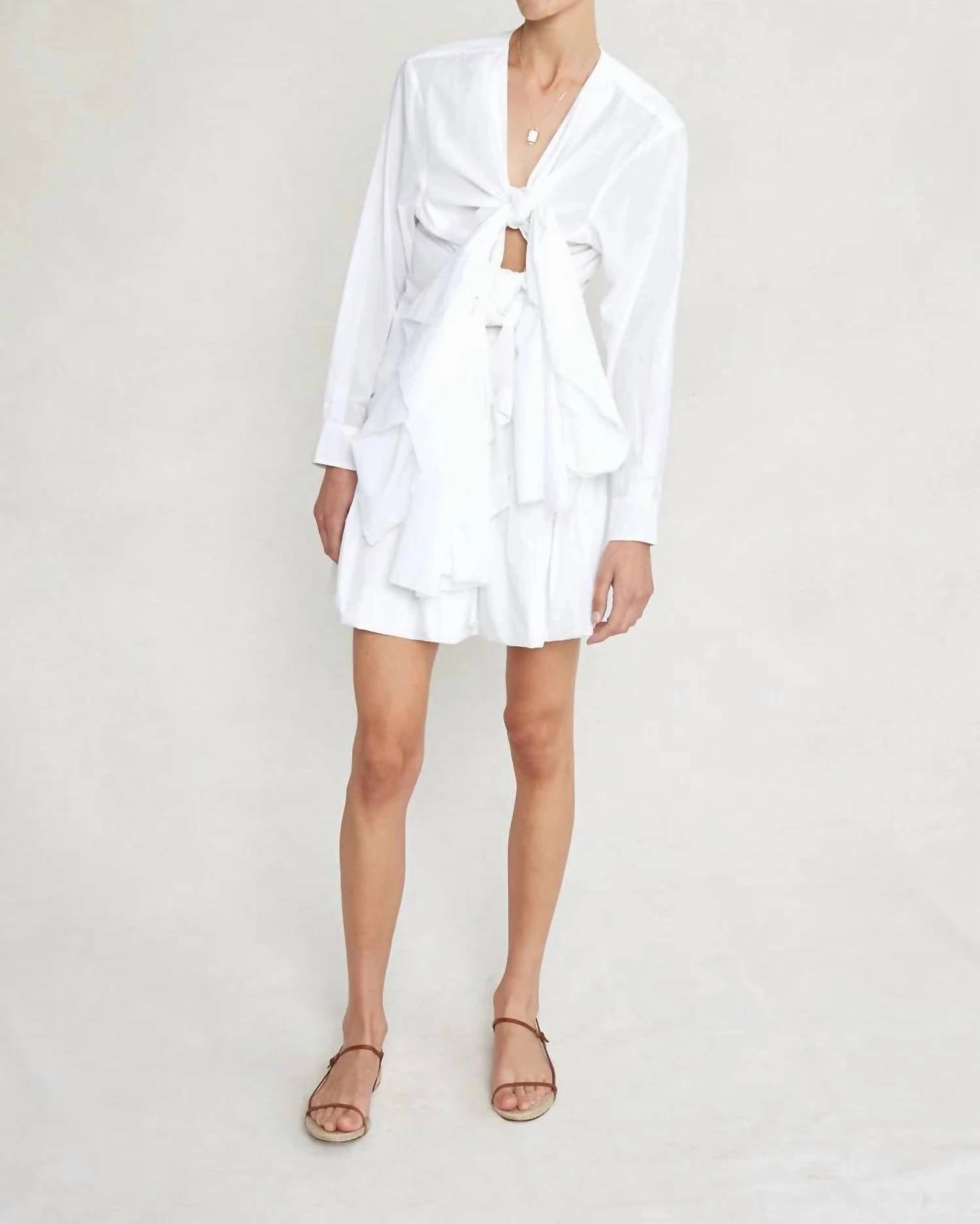 Bubble Skirt In Eggshell Outfit Flow